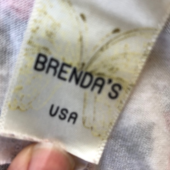 Razor back asymmetrical tank. Pink and red rose - Picture 3 of 4